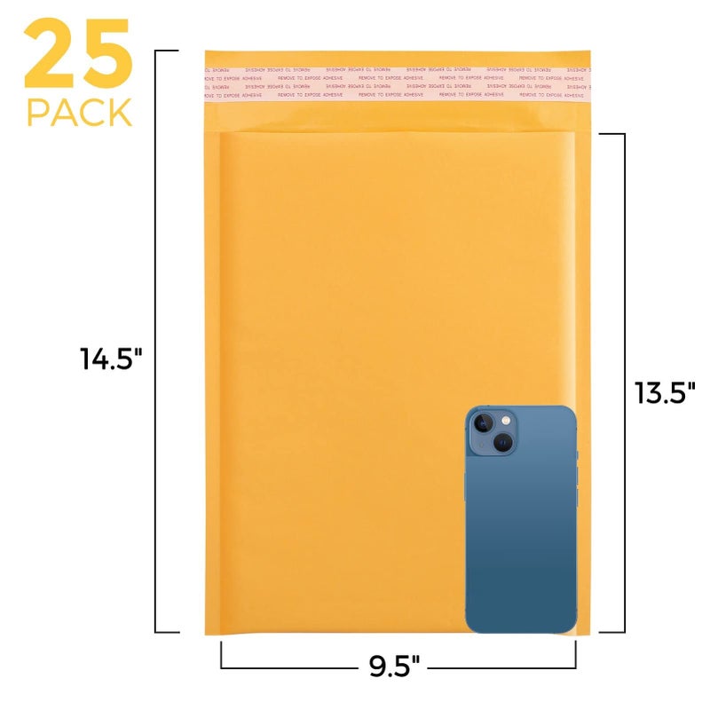 Fuxury Fu Global Bubble Mailers 10.5x13.5 Inch Padded Envelopes #4 Self Sealing Bulk Bubble Envelopes Mailing Shipping Envelopes 25PCS - Image 2